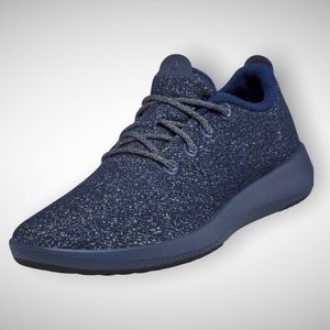 ALLBIRDS Men’s Wool Runner Mizzle — Blue Ridge (Dark Blue Sole)